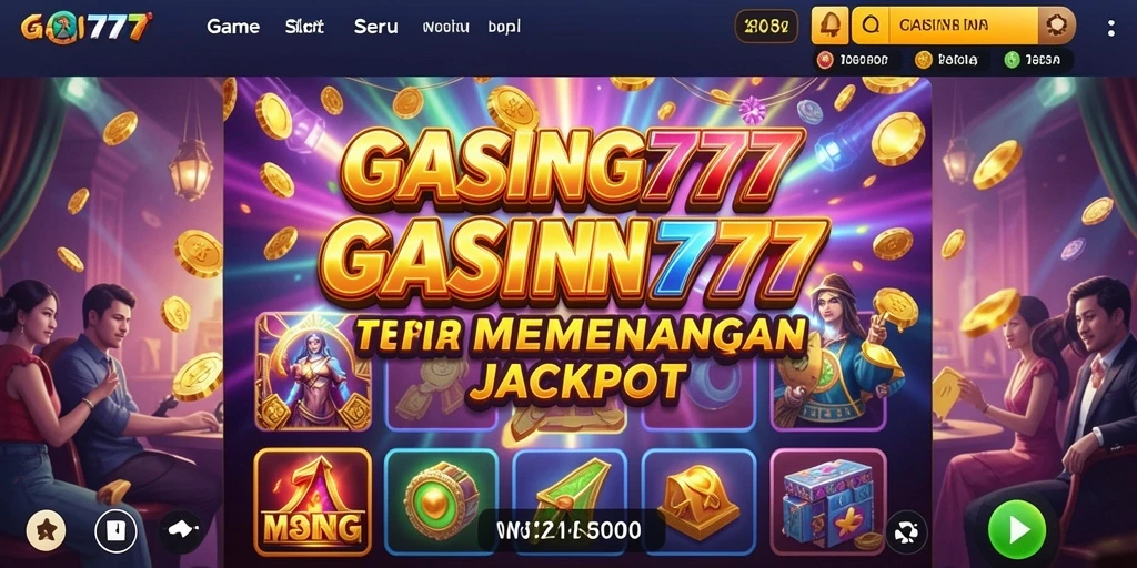 Screenshot GASING777 menunjukkan gameplay Slot yang mendebarkan dan grafis menarik.