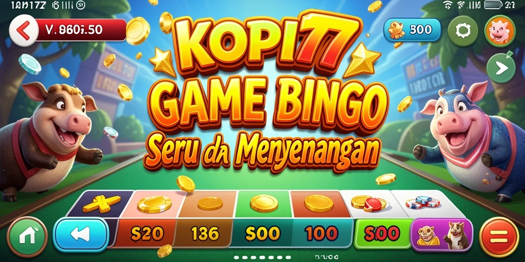 Tampilan gameplay seru dan interaktif KOPI77 di layar.