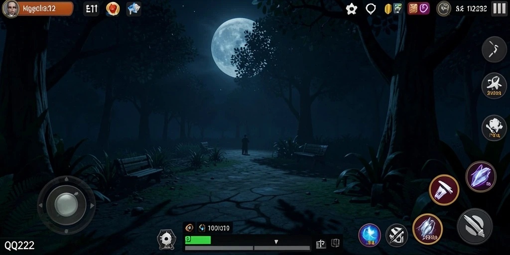 Gameplay QQ222 yang menegangkan dengan nuansa horor yang kental.