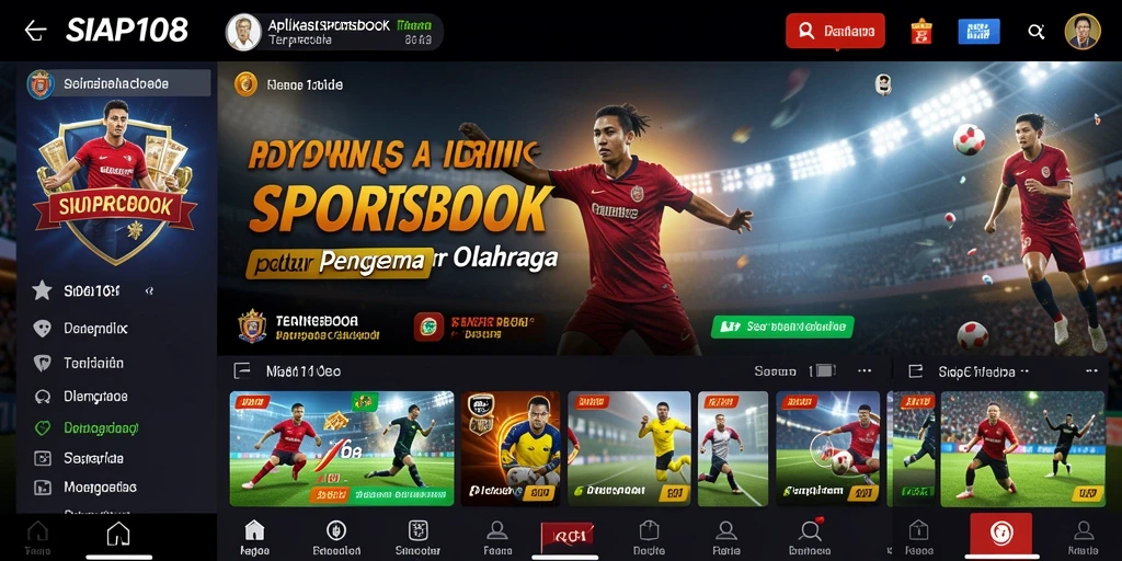 Tampilan gameplay menarik pada aplikasi Sportsbook SIAP108.