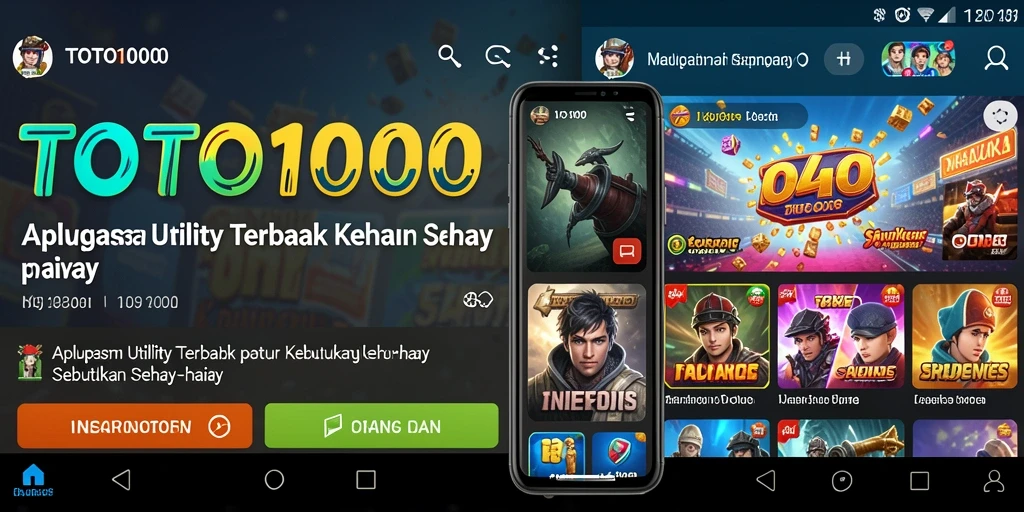Tampilan antarmuka utama TOTO1000 yang intuitif dan menarik.